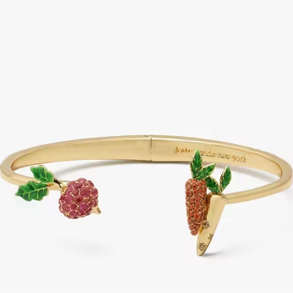 kate spade Jewelry - Kate Spade Harvest Time Vegetable Hinge Cuff,‎ Multi NWT